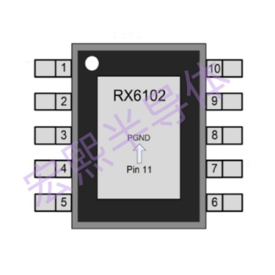RX6102  双节锂电池同步升压充电管理芯片