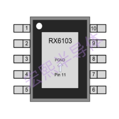 RX6103 三节锂电池同步升压充电管理芯片